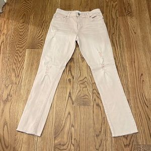 Children’s Place girls, light pink colored distressed jeans size 12